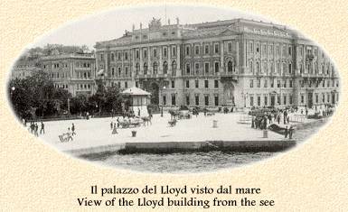 Il palazzo del Lloyd visto dal mare