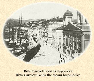 Riva Carciotti con la vaporiera