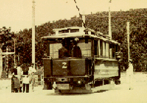 foto d'epoca del tram di Opicina